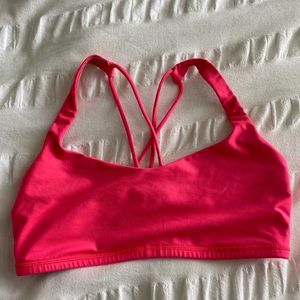Pink lulu sports bra